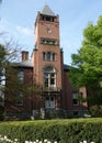 Historic red brick courthouse in Montgomery County, Maryland Royalty Free Stock Photo