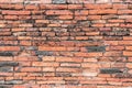 Old red Brick dry Wall Texture background image. Grunge Red Stonewall Background Royalty Free Stock Photo