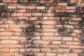 Old Brick Wall Texture background image. Grunge Red Stonewall Background Royalty Free Stock Photo