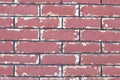 Old red brick rock wall texture Royalty Free Stock Photo