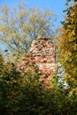 old red brick ruins of ancient castle Royalty Free Stock Photo