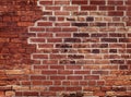 Old Red Brick Wall Royalty Free Stock Photo
