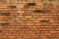 Old red brick wall