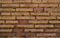 Old red brick wall background. Close shot. Royalty Free Stock Photo