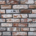 Old red brick wall background. High resolution seamless aged bricks texture Royalty Free Stock Photo