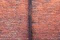Old red brick wall background. Royalty Free Stock Photo
