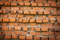 Old Red Brick Wall Background. Royalty Free Stock Photo