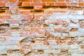 Old Red Brick Wall - Background Texture Royalty Free Stock Photo