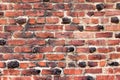 Old Red Brick Wall Background Texture Royalty Free Stock Photo