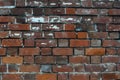 Old red brick wall texture background Royalty Free Stock Photo