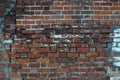 Old red brick wall texture background Royalty Free Stock Photo