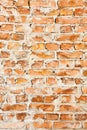 Old red brick wall backgrounds Royalty Free Stock Photo