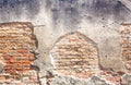 Old red brick wall. Royalty Free Stock Photo