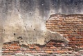Old red brick wall. Royalty Free Stock Photo