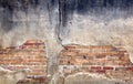 Old red brick wall. Royalty Free Stock Photo