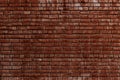 Old red brick wall, rustic texture, design background