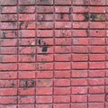 Old red brick wall texture Royalty Free Stock Photo