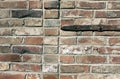 Old red brick wall texture. Royalty Free Stock Photo