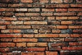 Old Red Brick Wall Texture or Background. Royalty Free Stock Photo