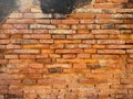 Old red brick wall for texture and background. Brick wall, grunge, red stone background. May be used in interior decoration Royalty Free Stock Photo