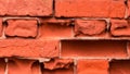 Old red brick wall texture background close up. free space for text. wallpaper for your device Royalty Free Stock Photo