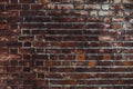 Old red brick wall texture background