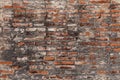 Old red brick wall texture background Royalty Free Stock Photo