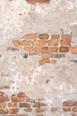 old red brick wall texture Damaged Brown Abstract Blank Stonewall Background