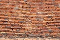 Old red brick wall texture grunge background, old texture of red stone blocks Royalty Free Stock Photo