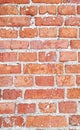 Old red brick wall texture weathered stonewall background Royalty Free Stock Photo