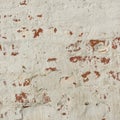 Old Red Brick Wall With White Plaster Frame Background Royalty Free Stock Photo