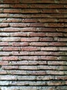 Old Red Bricks stones wall portrait Royalty Free Stock Photo
