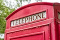 Old Retro Style Telephone Booth Royalty Free Stock Photo