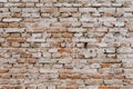 Old Red, brown, white, brick wall, texture, background Royalty Free Stock Photo