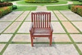 The old red brown wooden chair Royalty Free Stock Photo