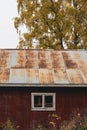 Old red building in Toten Royalty Free Stock Photo