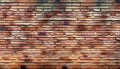 old red burnt brick wall suitable as background Royalty Free Stock Photo