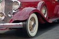 Old red Chrysler. Luxury car