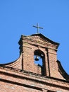 Old red catholic church tower, Lithuania Royalty Free Stock Photo