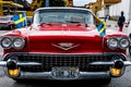 Old red classic chevrolet