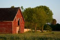 Old red country barn