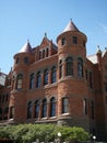 Old red courthouse vertical Royalty Free Stock Photo