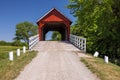 Old Red Covered Bridge In The Country Royalty Free Stock Photo