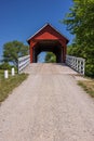 Old Red Covered Bridge In The Country Royalty Free Stock Photo