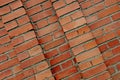 Old red cracked brick wall texture. Surface and backound for web design Royalty Free Stock Photo