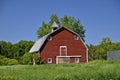 Old red dairy barn