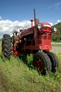 Old Red Farm Tractor Royalty Free Stock Photo