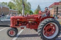 Old Red Farmall tractor in Pella, Iowa. Royalty Free Stock Photo