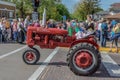 Old Red Farmall tractor in Pella, Iowa. Royalty Free Stock Photo