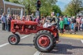 Old Red Farmall tractor in Pella, Iowa. Royalty Free Stock Photo